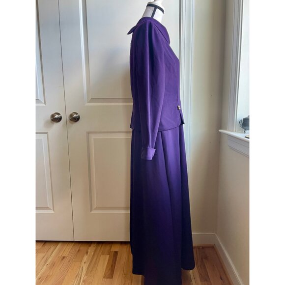 Danny & Nicole New York Purple Two-Piece Skirt Suit - Size 14 - Picture 4 of 8